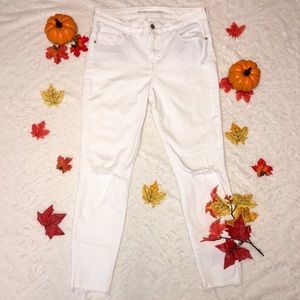 Old Navy Rockstar Built-in Sculpt White Jeans